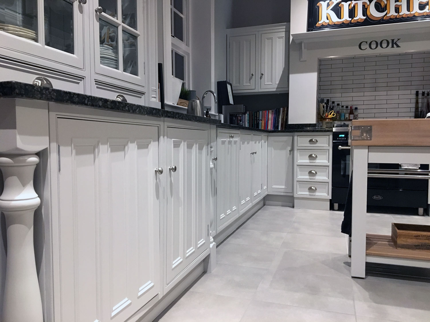 Hand painted kitchen units